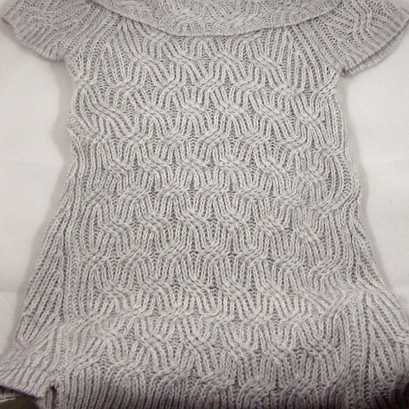 Worthington Gray Textured Cowl Neck Tunic Sweater - FINAL SALE *** PRICE IS FIRM - Picture 9 of 10